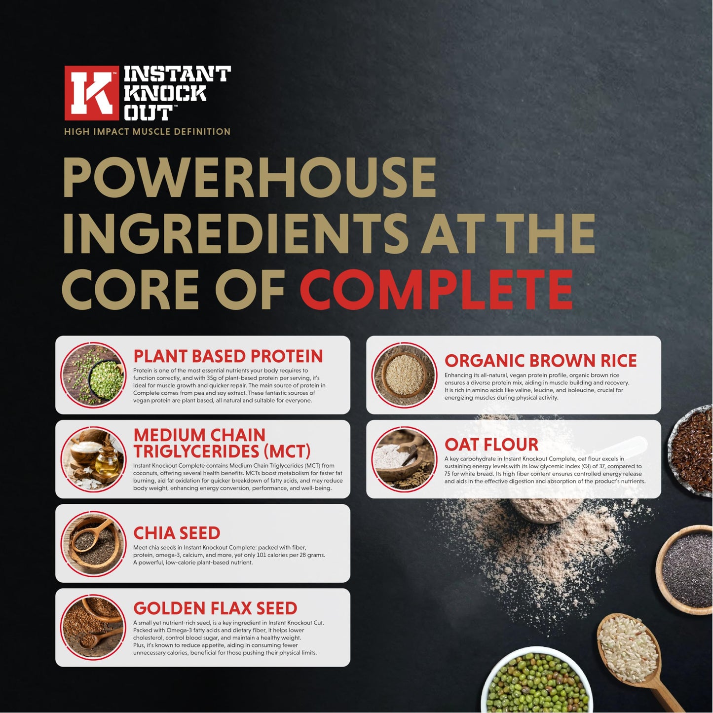 Instant Knockout Complete Shred - Meal Replacement Shake - Vanilla - High-Protein, Vitamin-Enriched, Nutritionally Complete - 14 Servings