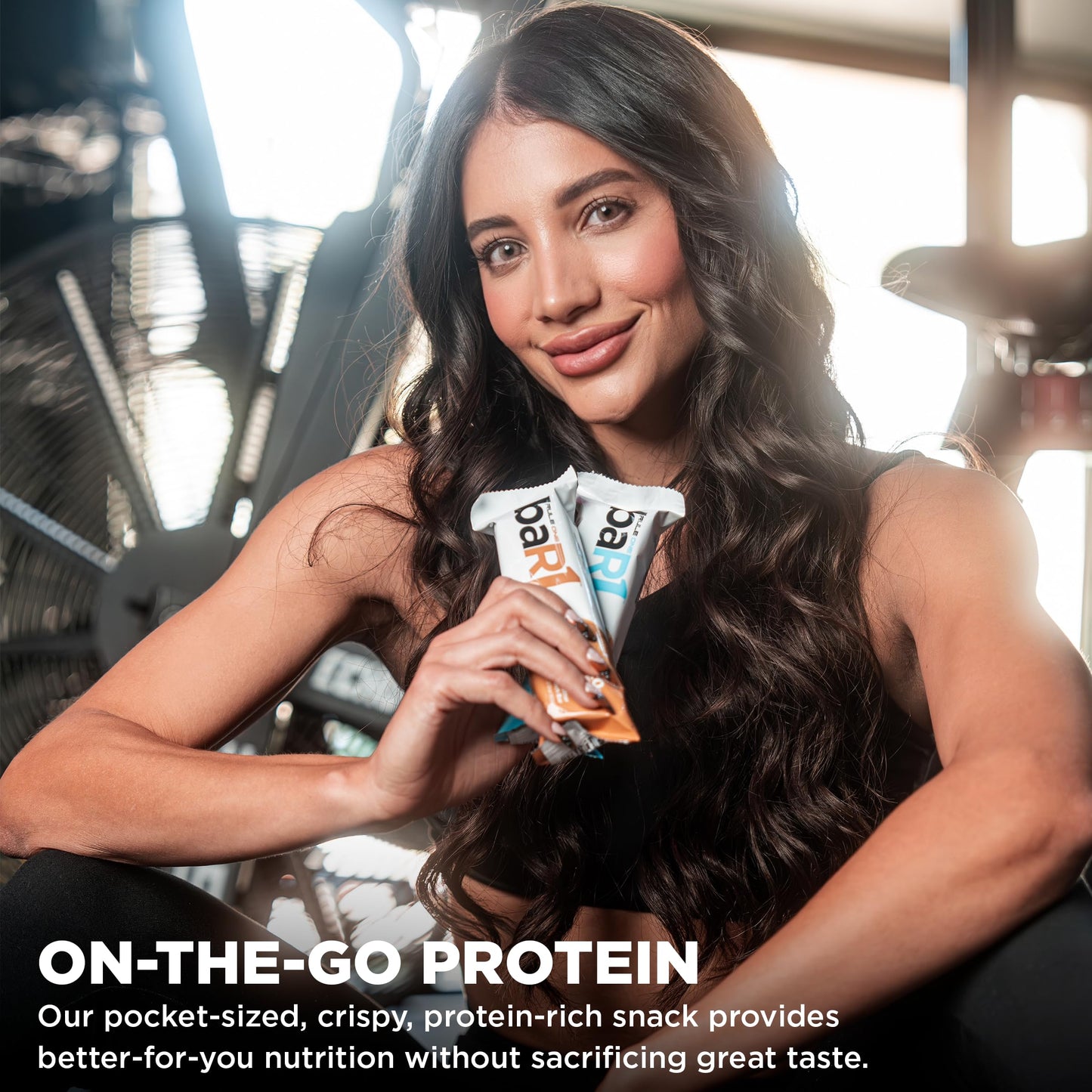 Rule 1 baR1 Crunch Bar - On-The-Go Convenient Protein Snack Bars with 20g Premium Protein, Naturally-Packed with EAAs/BCAAs, Hunger-Filling Fiber (12 Count Box, Birthday Cake)