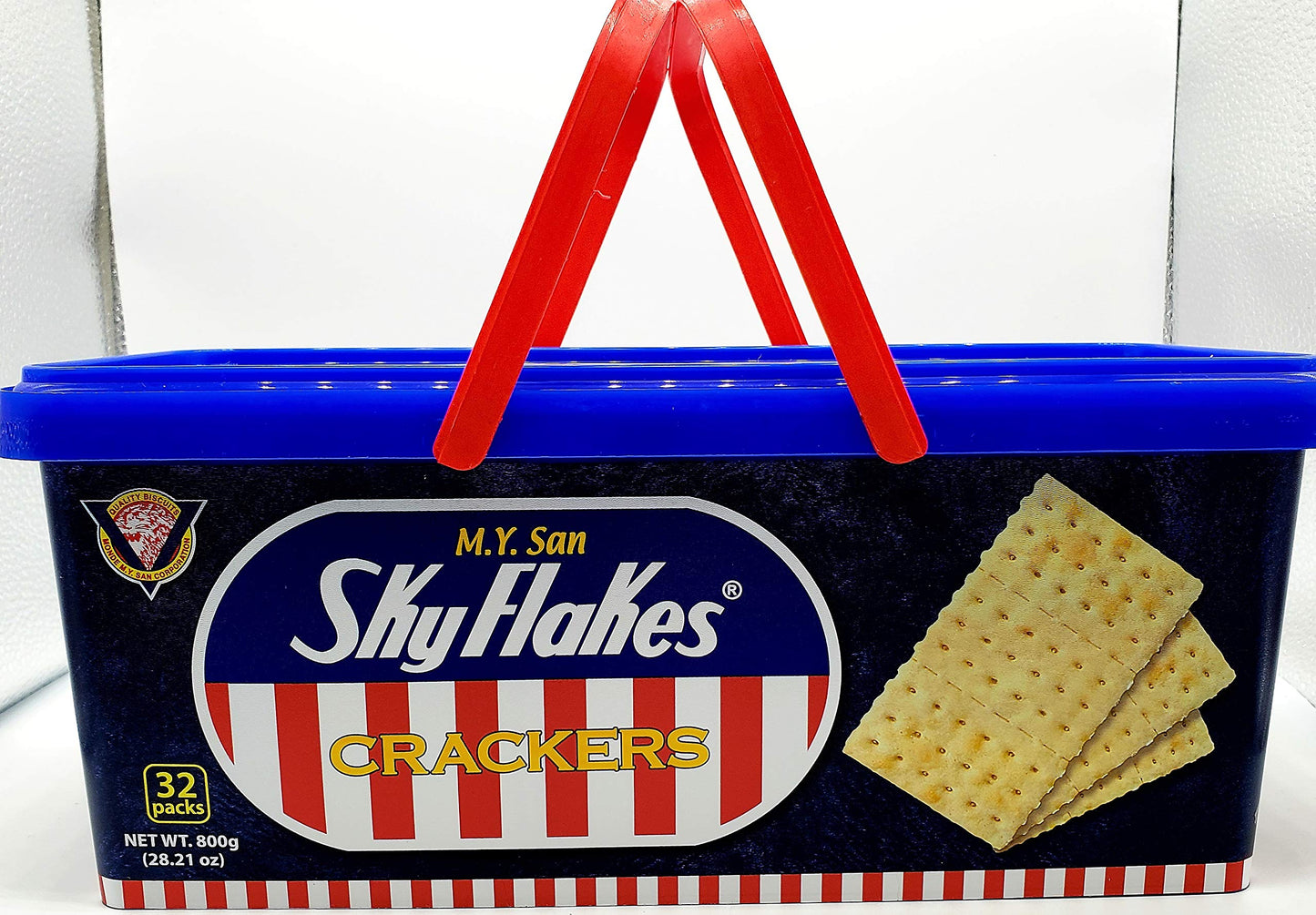 MY San SkyFlakes Philippino Crackers 32 Packs 800g