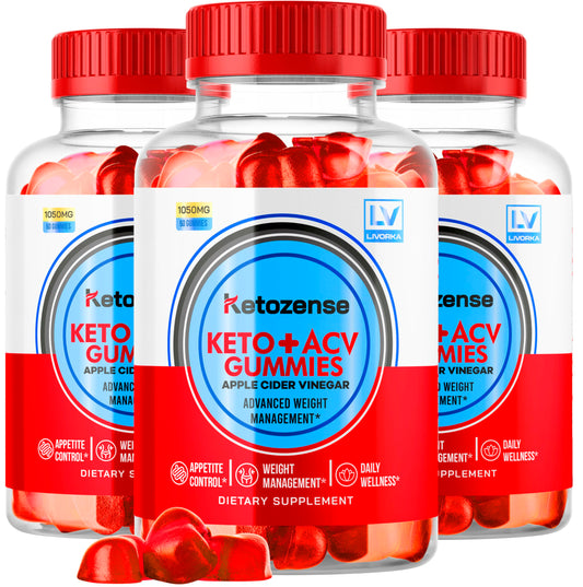 LIVORKA (3 Pack) Ketozense - KetozeneACV Gummies, Ketozense Gummies, KetozenseGummies, Ketozense ACV, Ketozense ACV 180 Gummies for 3 Months