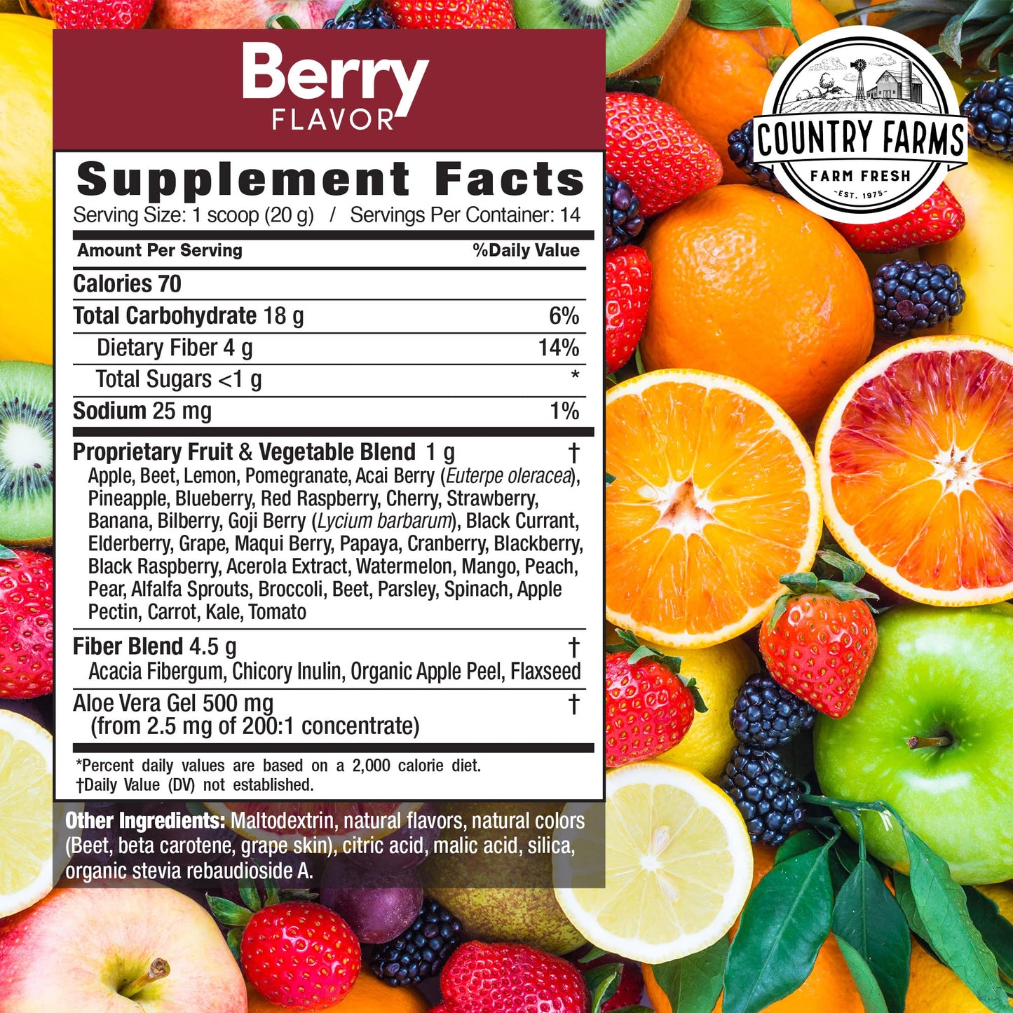 COUNTRY FARMS Super Cleanse, Super Juice Cleanse, Supports Healthy Digestive System, 34 Fruits and Vegetables, Promotes Natural Detoxification, Promote Healthy Weight Management, 28 Servings