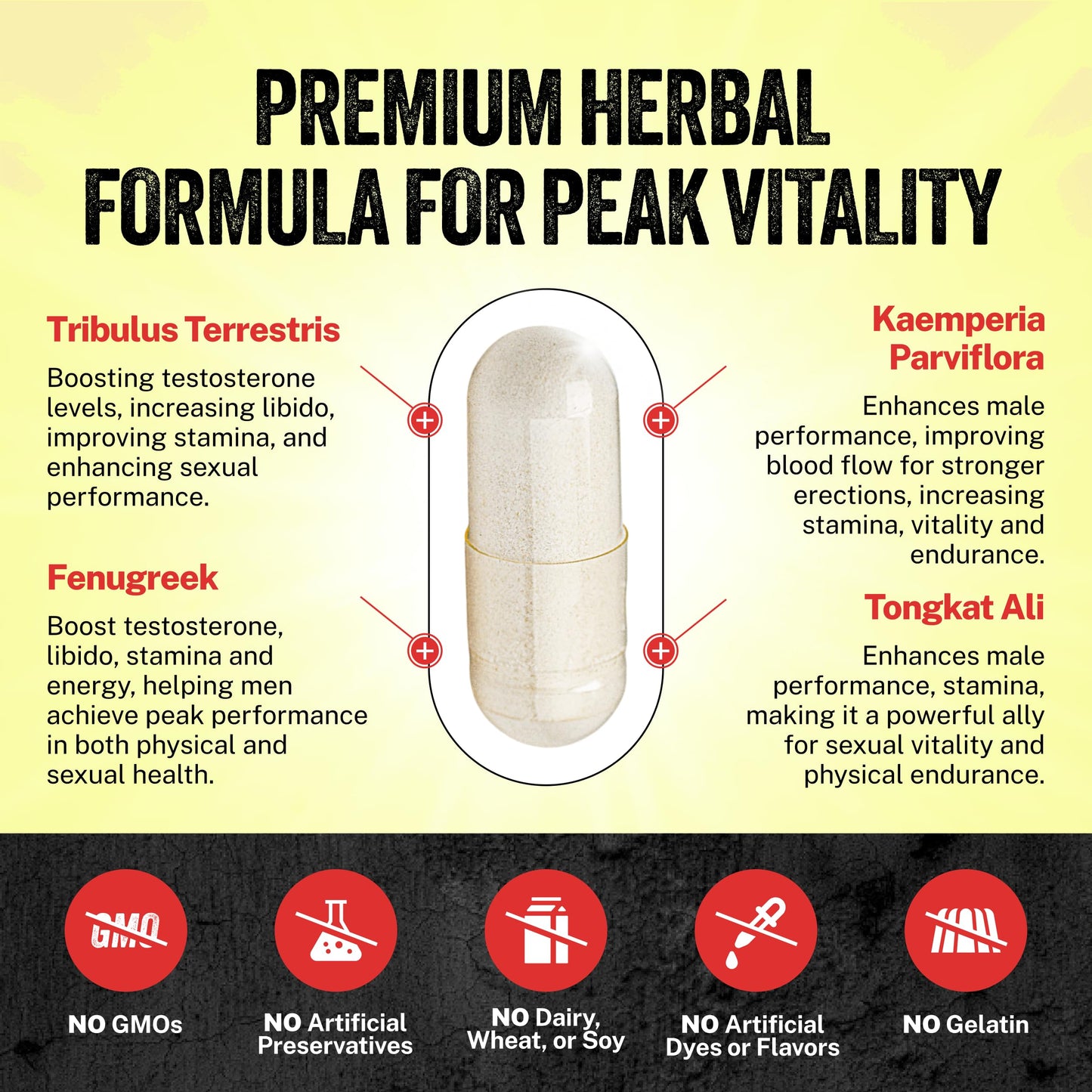 Boost for Him Male Enhancement Pills - Increase 2" in 60 Days with Our Enlargement and Girth Enhancing Formula, Testosterone Booster for Men, Promote Size, Strength, Energy, Stamina, Last Longer Drive