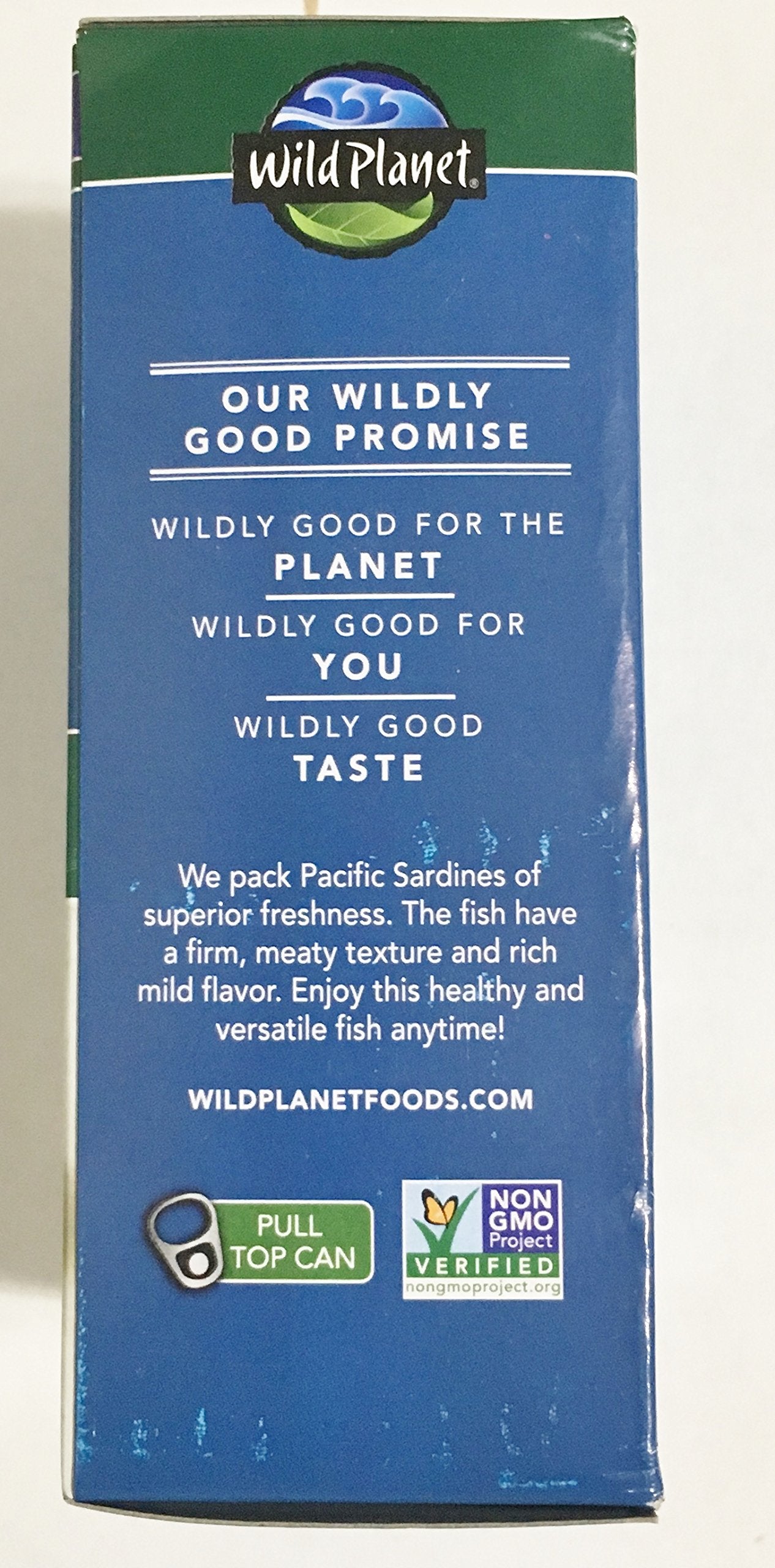 Wild Planet Wild Pacific Sardines in Extra Virgin Olive Oil 44 Oz 6 Ct 4 Pk