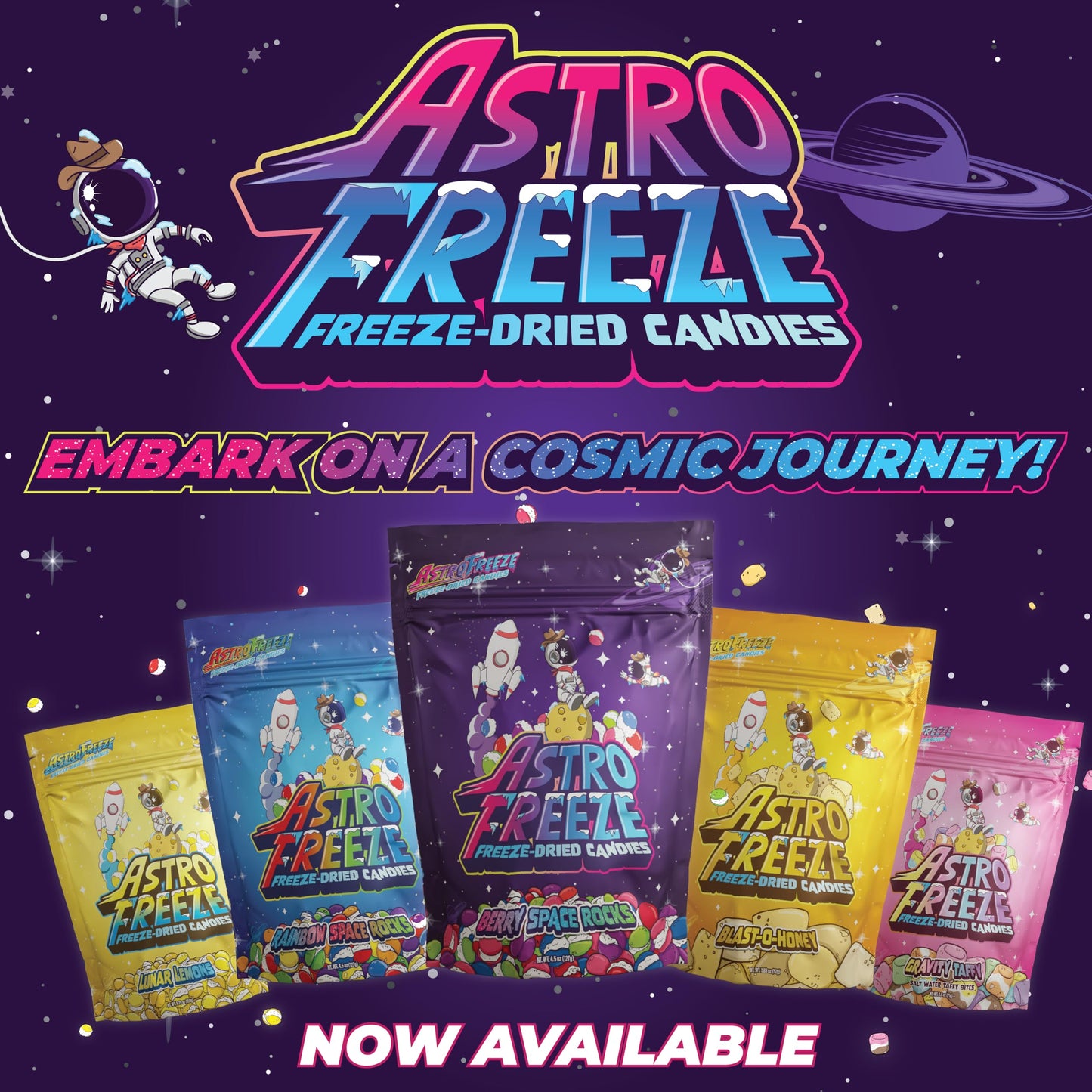 Premium Freeze Dried Salt Water Taffy  20oz Gravity Taffy Freeze Dried Candy  14 Delicious Flavors Random Mix of Freeze Dried Taffy Candies for All Ages