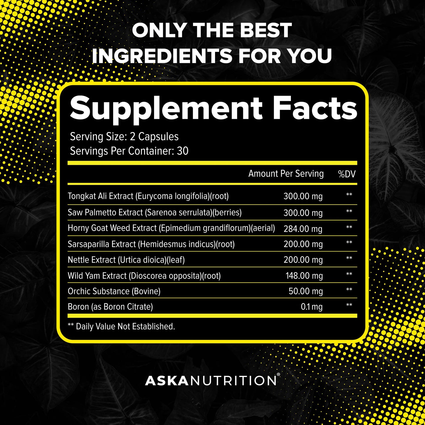 Testosterone Booster for Men - Male Enhancing Supplement with Horny Goat Weed & Tongkat Ali - Muscle Builder Enlargement Pills - Natural Test Booster Increased Desire, Energy, Stamina, Libido (2 PACK)