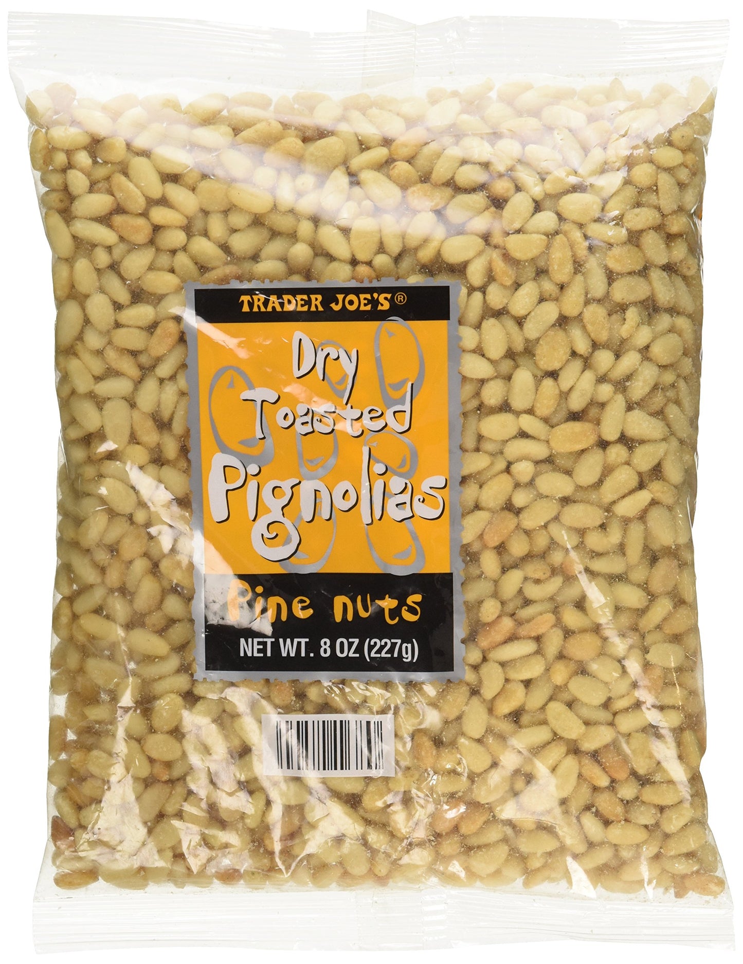 Trader Joes Dry Toasted Pignolias  Pine Nuts 8 oz bag