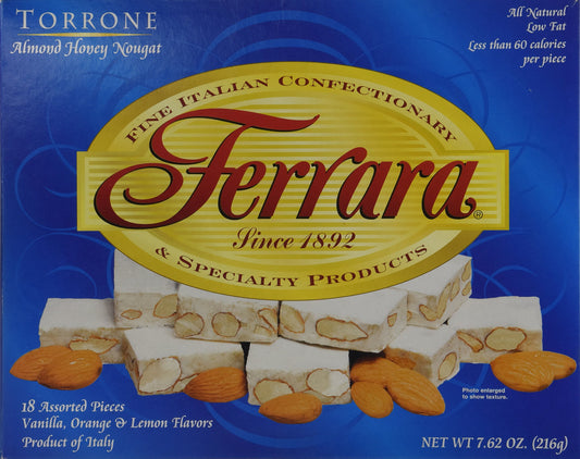 Torrone Nougat Candy 18 Assorted Pieces Ferrara NET WT 762 216g