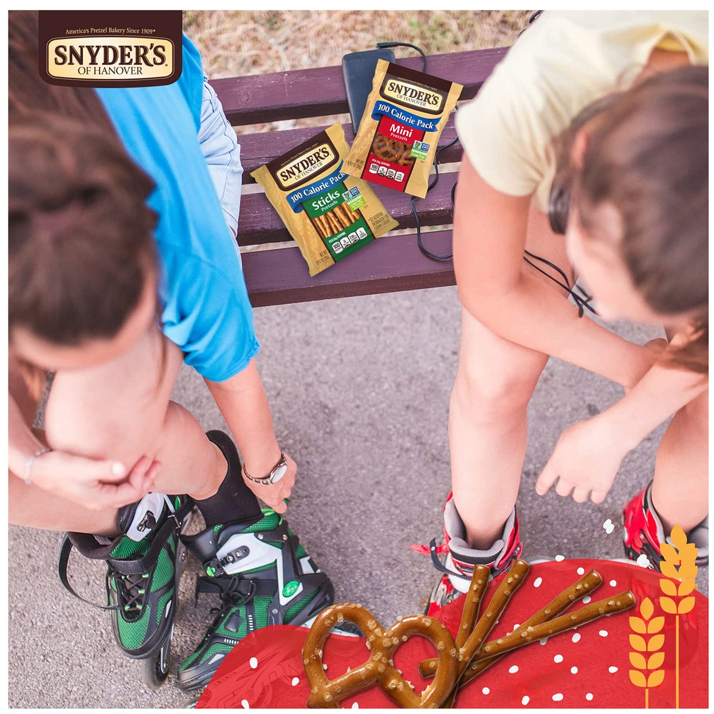 Snyders of Hanover Pretzels Minis and Sticks 100 Calorie Packs 20 Ct Variety Pack