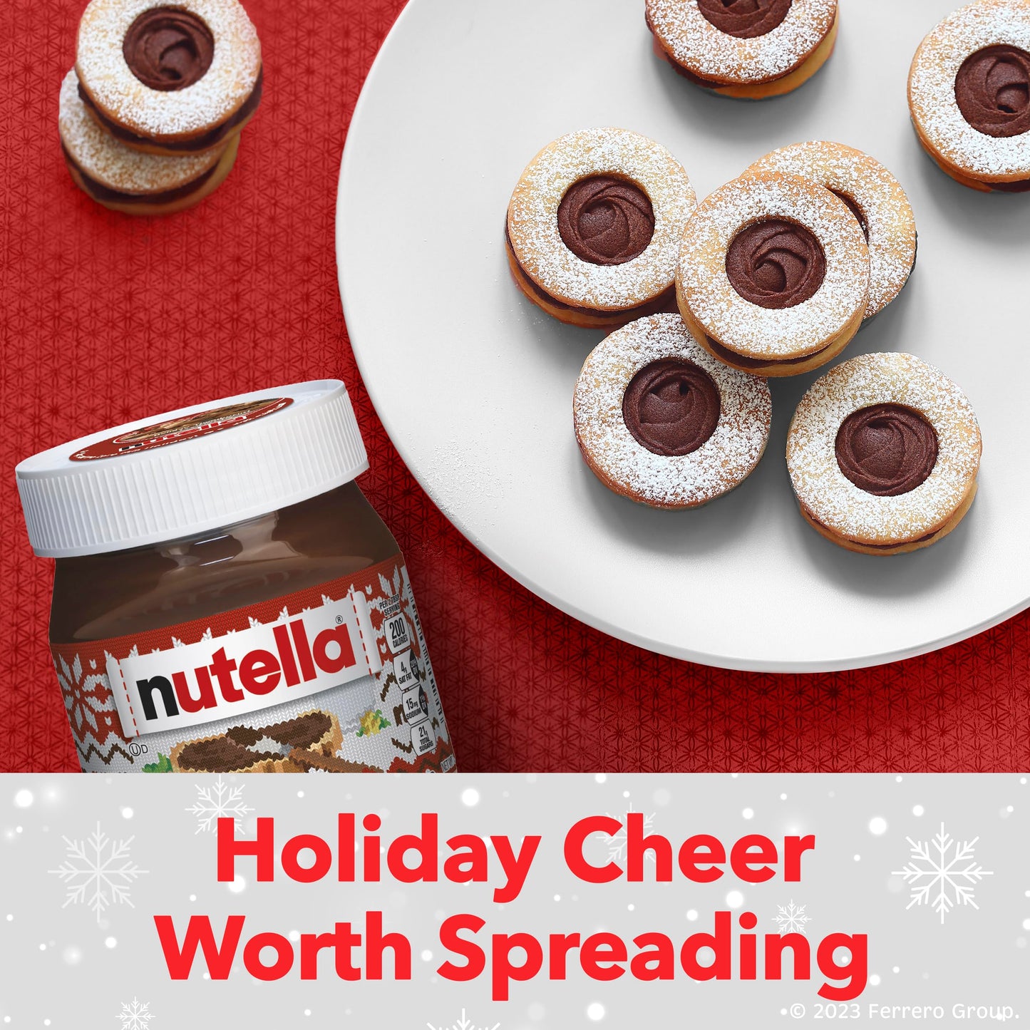 Nutella Hazelnut Spread With Cocoa For Breakfast 265 Oz Jar Holiday Baking And Desserts  packaging may vary