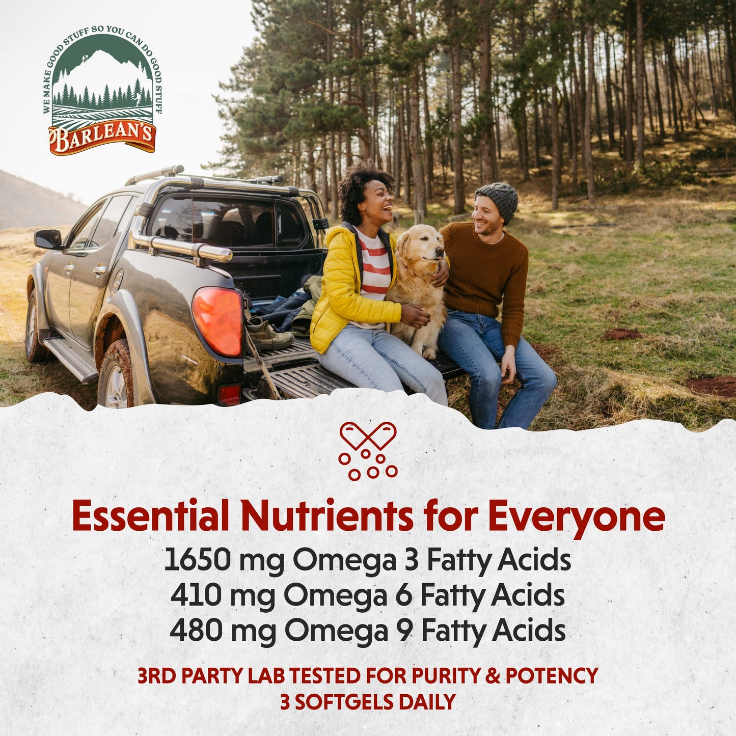 Barlean's Flaxseed Oil Softgels, Cold-Pressed Flax Seed Supplement with 1,650 mg ALA Omega-3 Fatty Acids, 1000mg, 250 ct