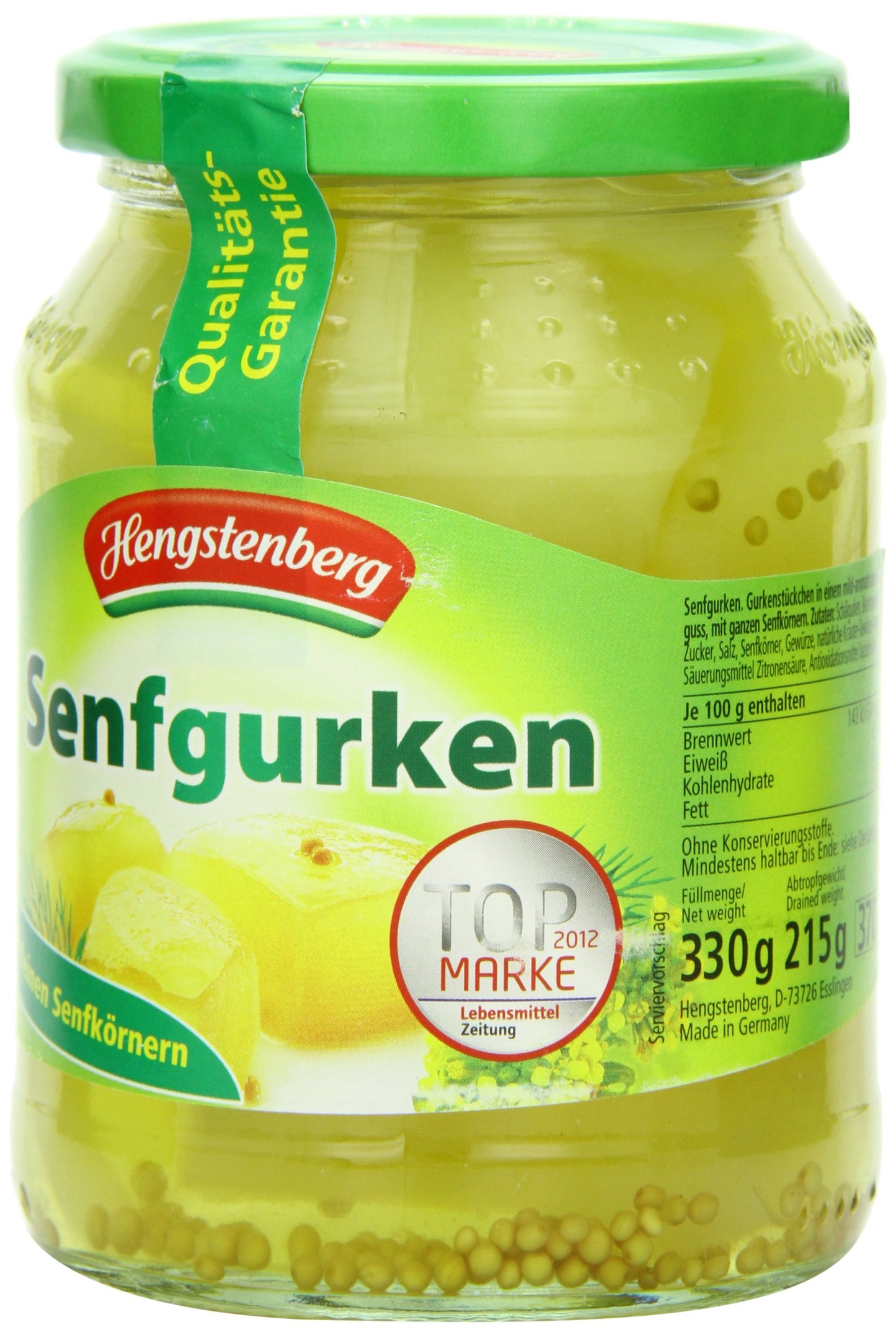 Hengstenberg Senfgurken 1250 Ounce