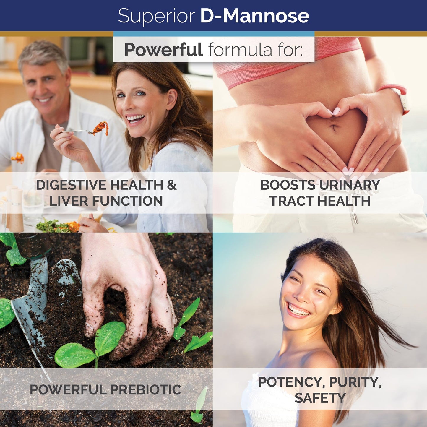 Superior Labs - Best D-Mannose NonGMO Dietary Supplement - 500mg, 120 Vegetable Capsules - Powerful Prebiotic - Boosts Urinary Tract Health - Supports Digestive Health & Liver Function