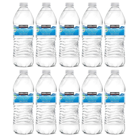 Blue Ribbon Kirkland Signature Purified Drinking Water 169 Fl Oz Pack of 10 Total of 169 Fl Oz