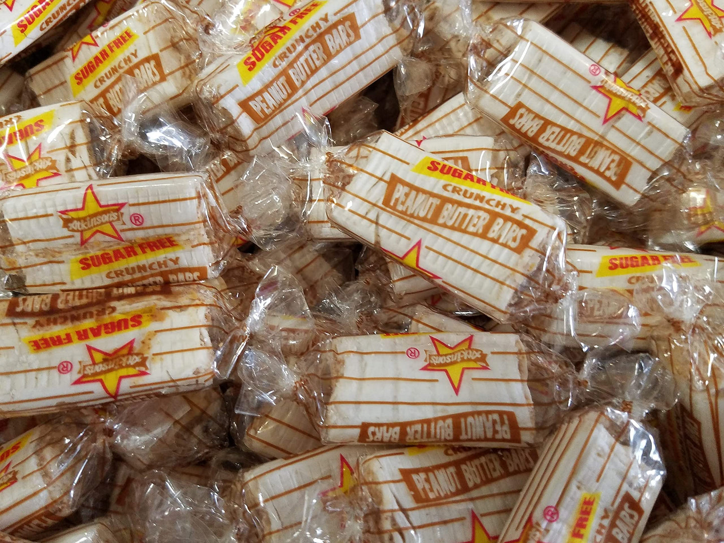 Sugar Free Peanut Butter Bars  Delicious Individually Wrapped 1 lb Bulk Frosted Coated Candy