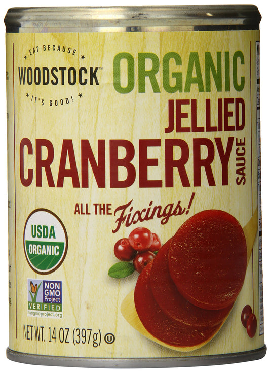 Woodstock Farms  Organic Jellied Cranberry Sauce  14 oz