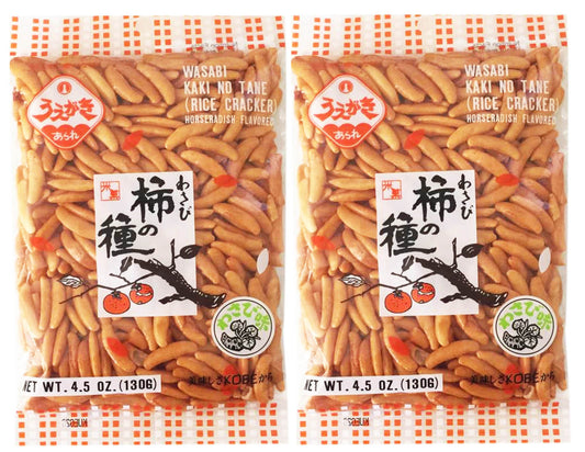 Japanese Traditional Rice Crackers  Nori Maki Arare Kaki No Tane 2packs Kaki No Tane Wasabi