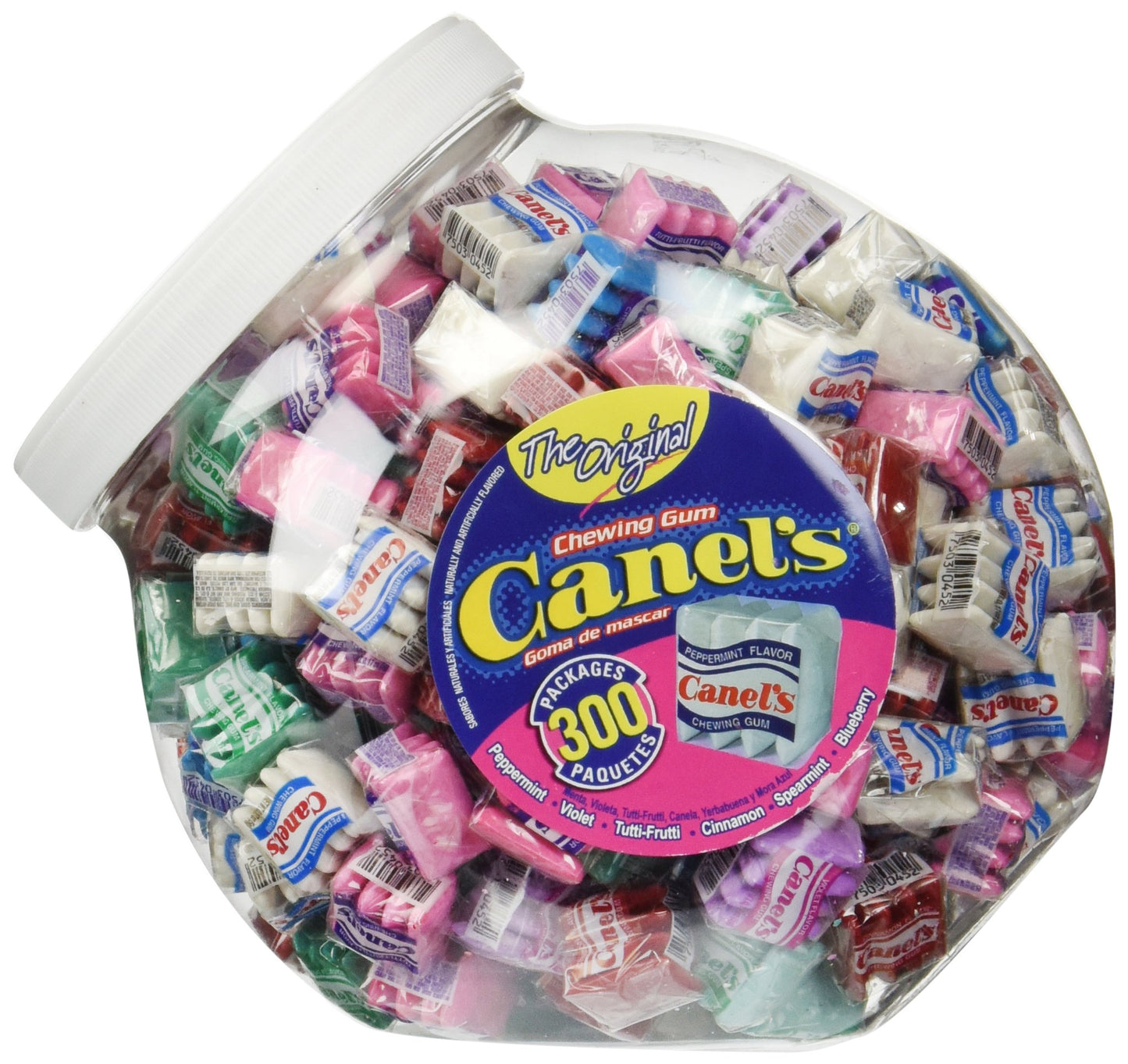 Canels The Original Chewing Gum 6 Flavors Assortment 300 Count Tub NET WT 3 Lbs 491 OZ