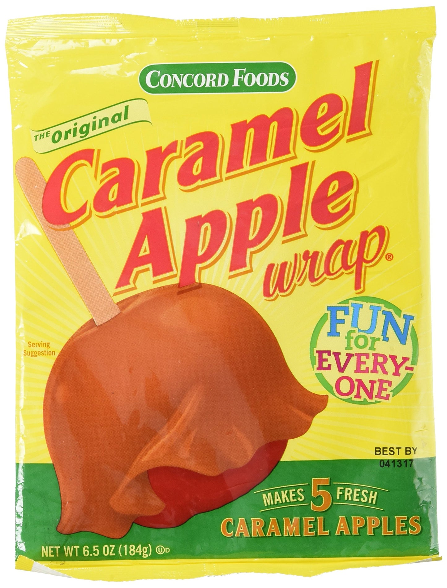Concord Confections Caramel Apple Wrap 5 Count