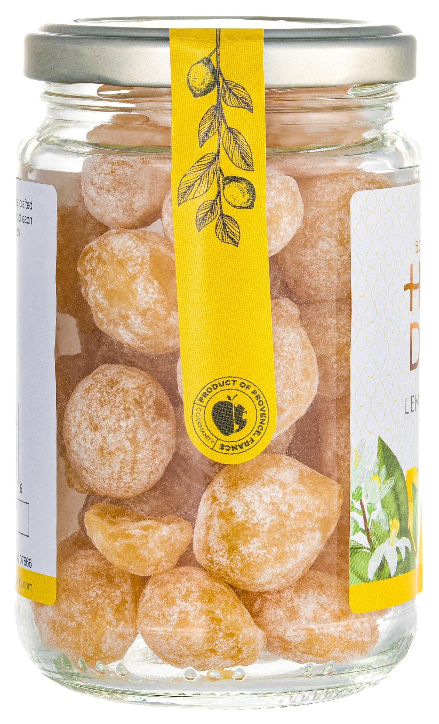 Gourmanity Honey Candy Lemon Drops Surprise Lemon Flavoured Honey Filling Soothing  Sweet Treat Carefully Crafted with Natural Honey Made in Provence France 7oz