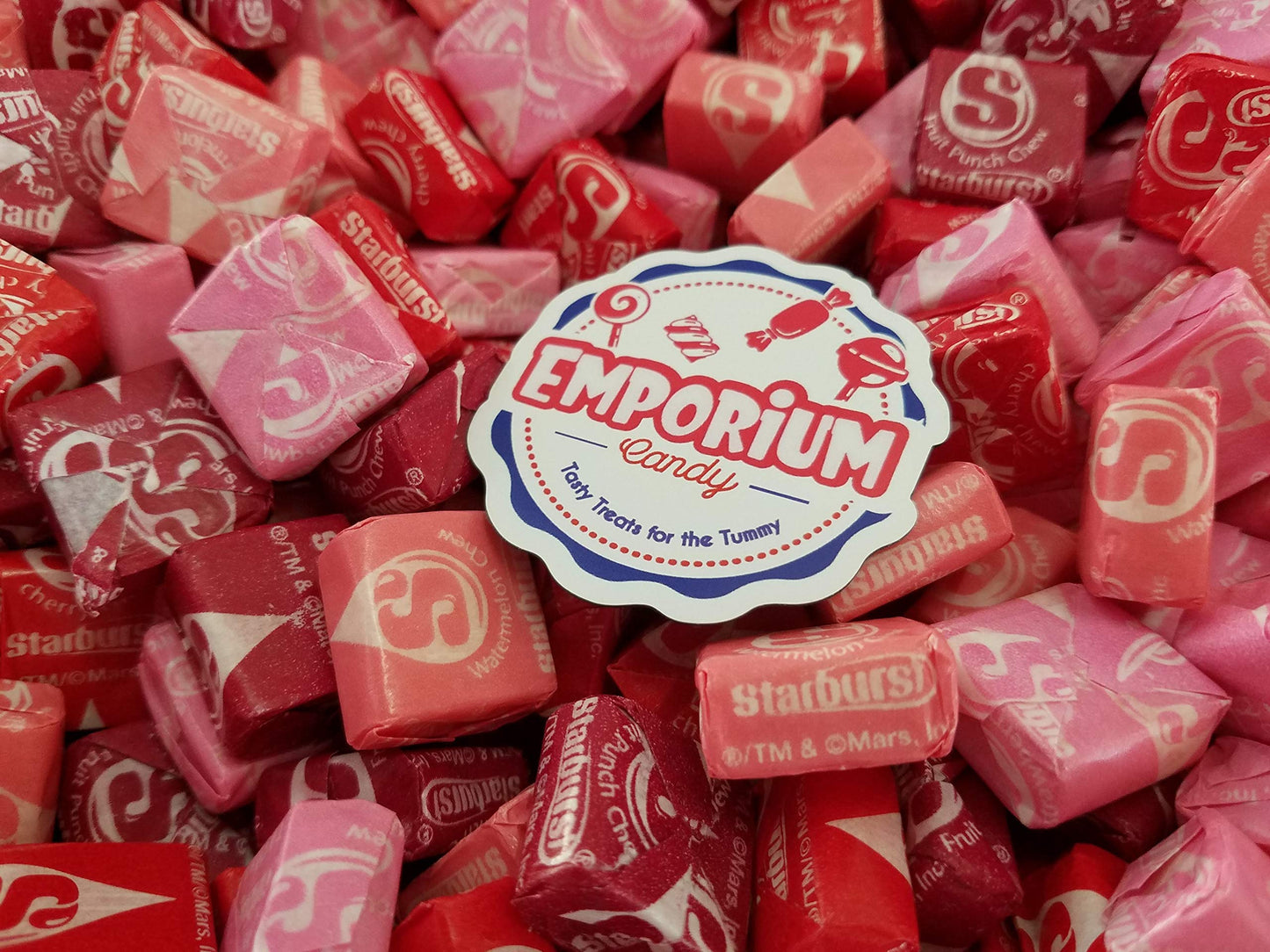 FaveReds  15 lbs of Delicious Fresh Assorted Strawberry Watermelon Cherry Fruit Punch Bulk Wrapped Taffy Candy