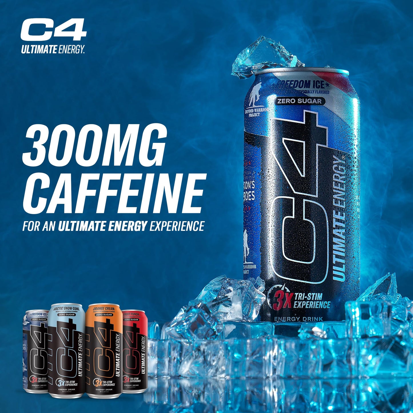 C4 Ultimate Sugar Free Energy Drink 16oz Pack of 12