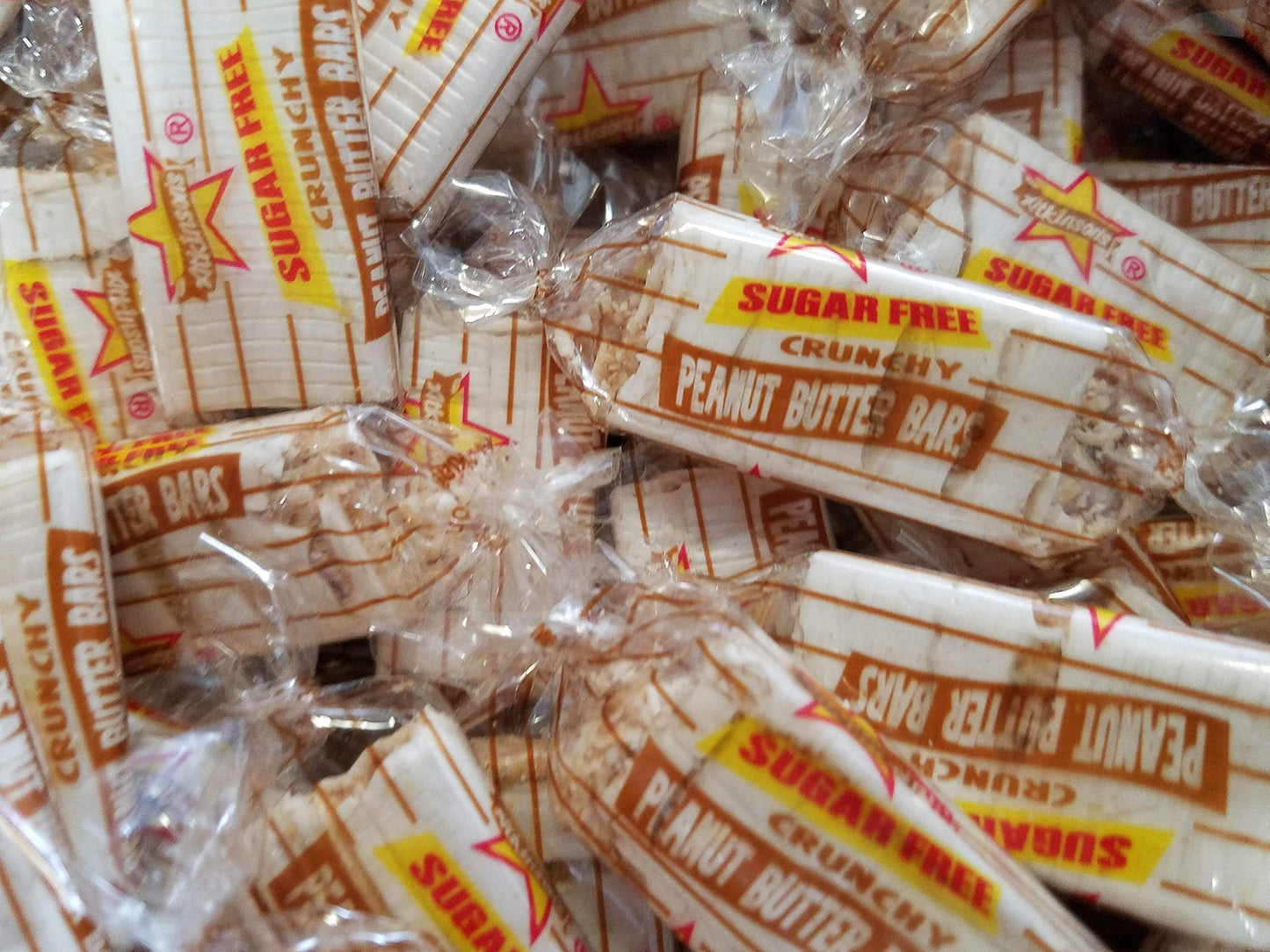 Sugar Free Peanut Butter Bars  Delicious Individually Wrapped 1 lb Bulk Frosted Coated Candy