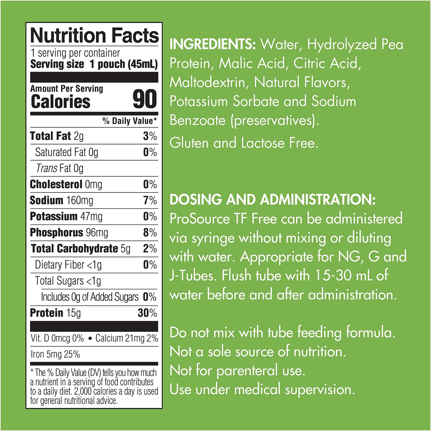 ProSource TF Free 25/45 ml pouches