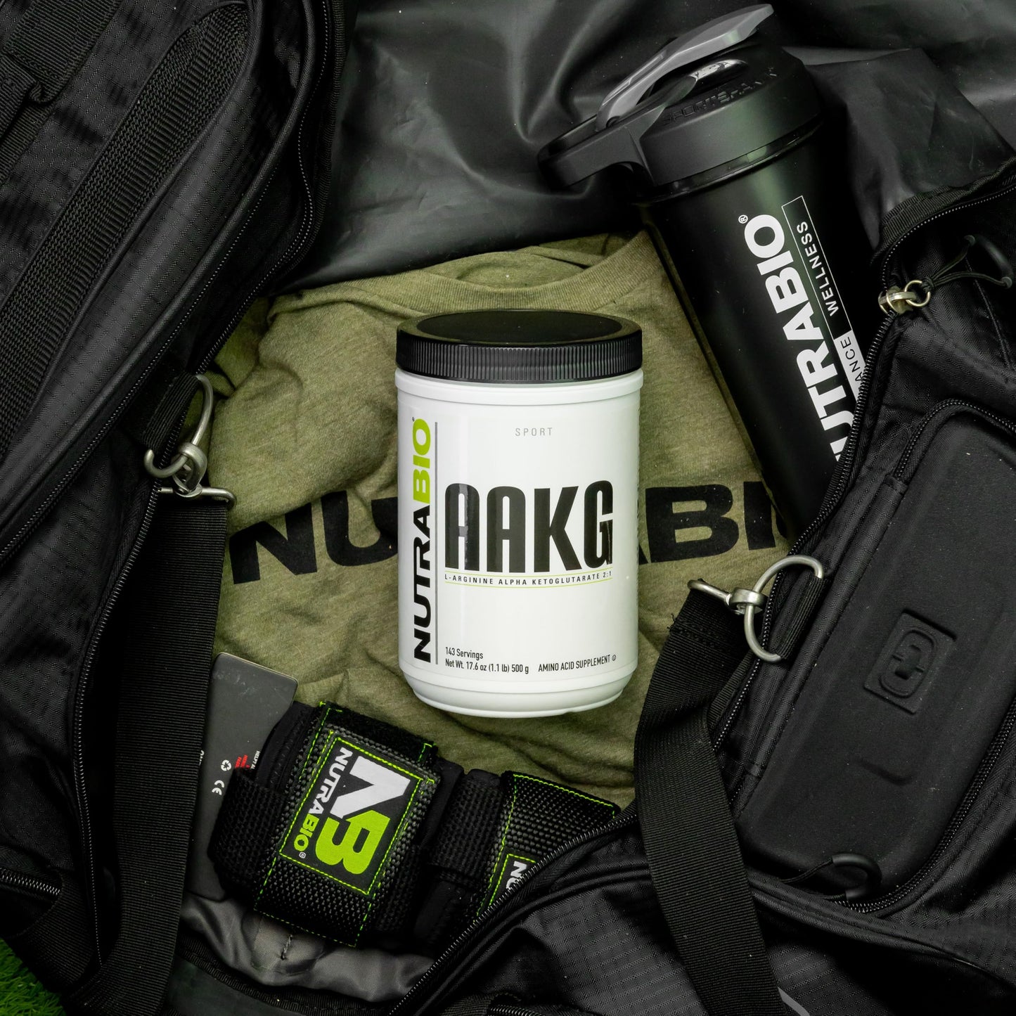 NutraBio Arginine AKG Workout Supplement Powder, 500g - Helps Support Lean Mass Gains, Boost Nitric Oxide, and Enhance Muscle Growth