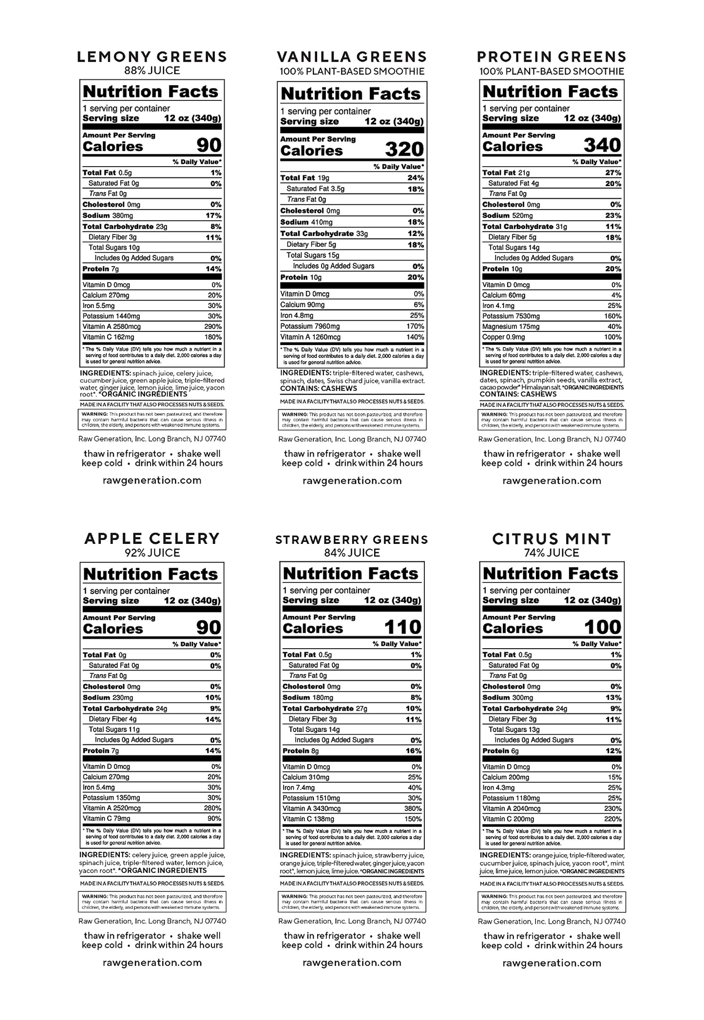 Raw Generation 1-Day Lower Sugar Detox Cleanse - Beginner Juice Cleanse | Boost Digestion & Eliminate Bloating | Full Body Detox | Less Sugar & 47g Protein Daily | Non-GMO, 100% Plant-Based Juices