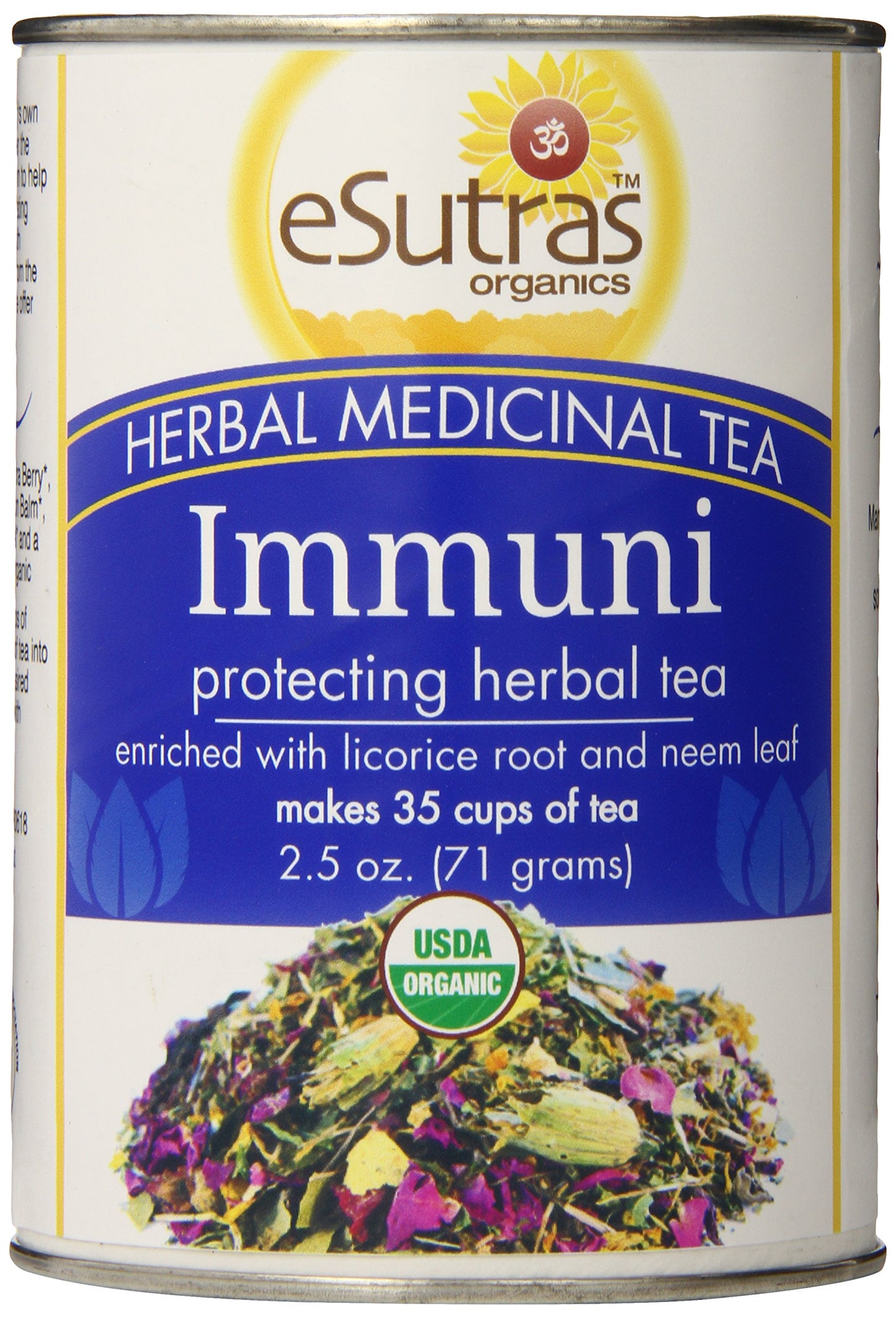 eSutras Organics Herbal Medicinal Tea ImmuniTea 25 Ounce Package May Vary
