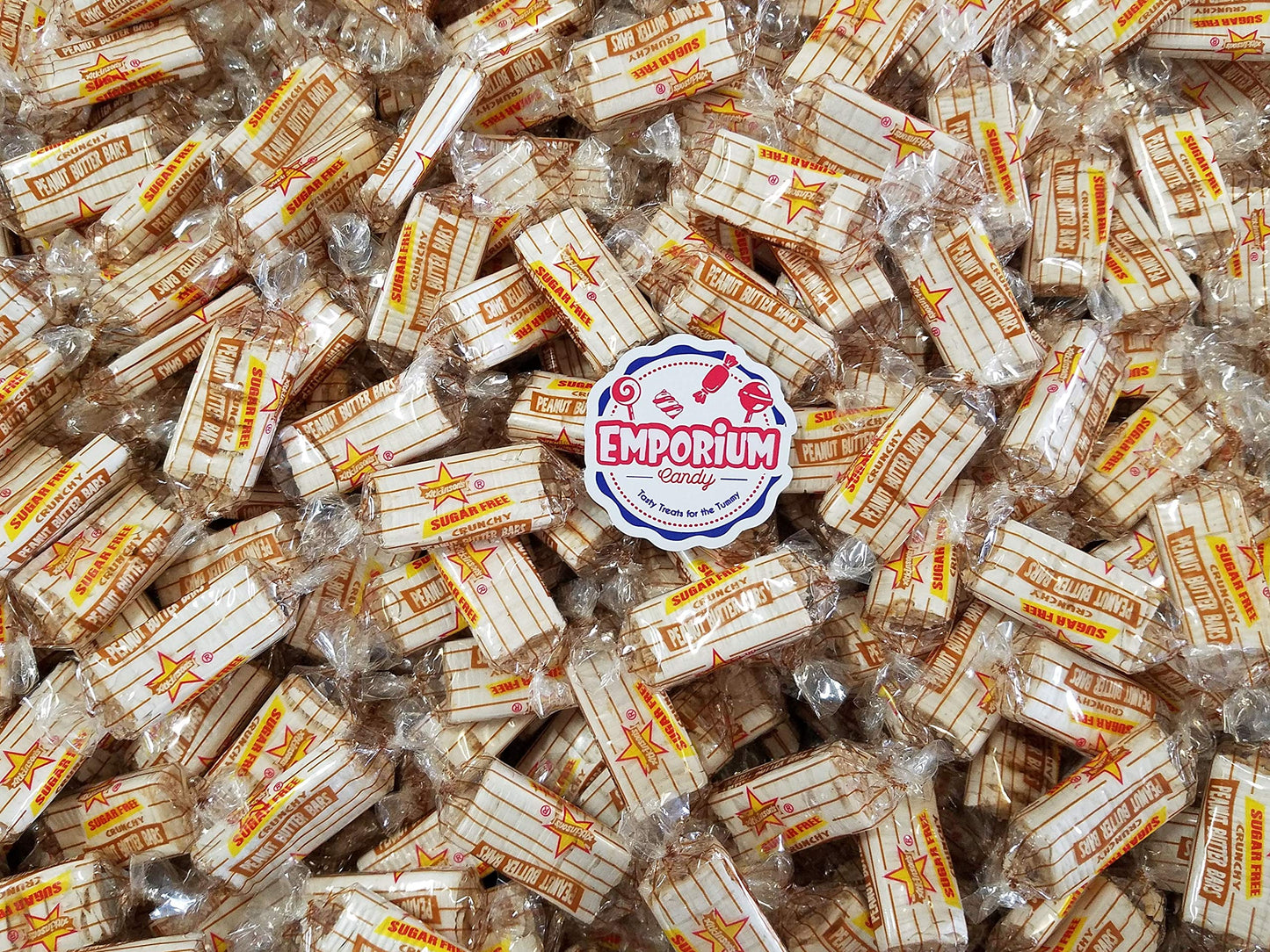 Sugar Free Peanut Butter Bars  Delicious Individually Wrapped 1 lb Bulk Frosted Coated Candy