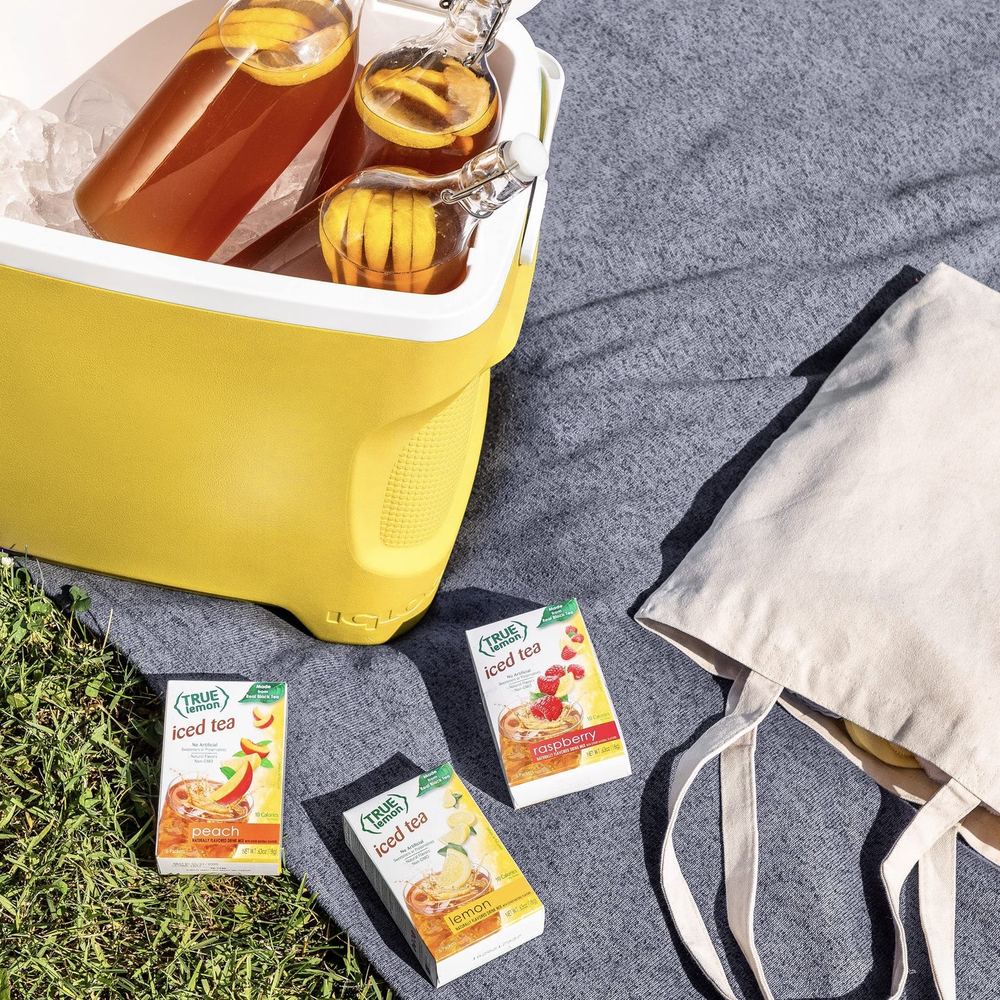 True Citrus Lemon Iced Tea Peach 6 Count Pack of 12
