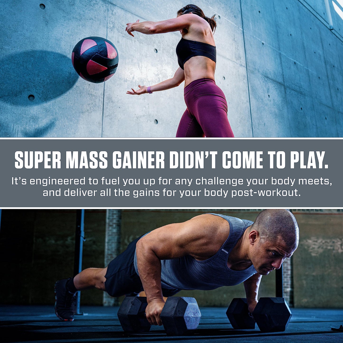 Dymatize Super Mass Gainer Protein Powder, Gourmet Vanilla, 52g Protein, 1g Creatine, 1280 Calories, 10.7g BCAAs, 245g Carbs, Contains Whey Protein Powder, Isolate, and Casein, Total 8 Servings