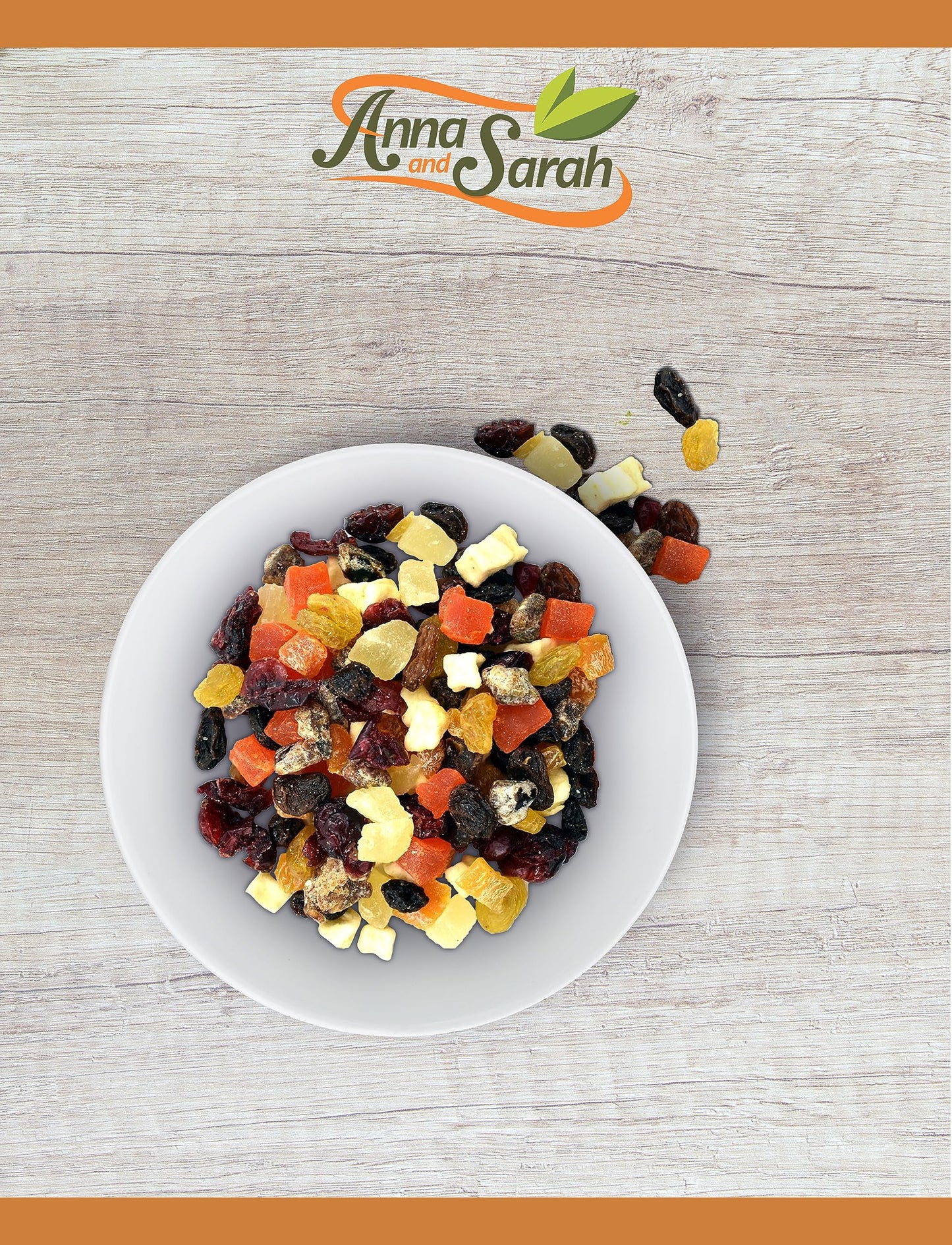 Anna and Sarah Mini Fruit Trail Mix Dried Fruits Assortment Healthy Snack in Resealable Bag 2lbs 1 Pack